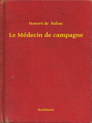 cover image of Le Médecin de campagne